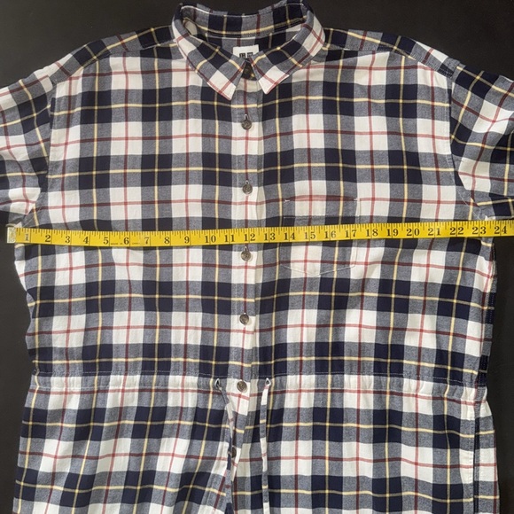 Uniqlo Plaid Flannel Drawstring Waist Dress - Picture 7 of 17